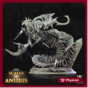 Soul Harvester | 200mm tall 100mm Base | 28, 32mm Scale  | Dungeons and Dragons 5E | Egyptian Anubis | Figurine | Archvillain Games - Only-Games