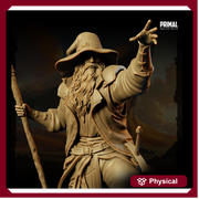 Human Male Legendary Wizard, Sorcerer, Warlock PC NPC Miniature | 28mm,32mm,54mm,75mm,100mm Scales | Dungeons and Dragons | Pathfinder | - Only-Games