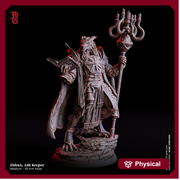 Dragonborn Wizard, Sorcerer, Warlock | 28mm,32mm,54mm,75mm,100mm Scale Resin Miniature | Dungeons and Dragons 5e Pathfinder | Flesh of Gods - Only-Games