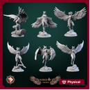 Harpy set 6 miniatures 32mm pre-supported