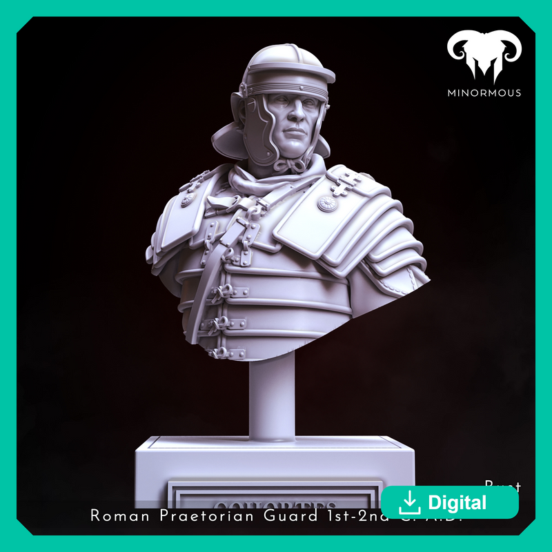 Bust - Roman Praetorian Guard 1st-2nd C. A.D. ready for the roman games!