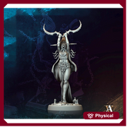 Human Female Necromancer Warlock Sorcerer Cultist | 28mm,32mm,54mm,75mm,100mm Scales| Dungeons and Dragons | Pathfinder | Archvillain Games - Only-Games