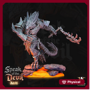 Barbed Devil Resin Miniature/ Dragonborn PC | 28mm,32mm Scale /Large 50mm, Huge 65mm BASE Sizes | Nine Hells | Demon | Dungeons and Dragons| - Only-Games