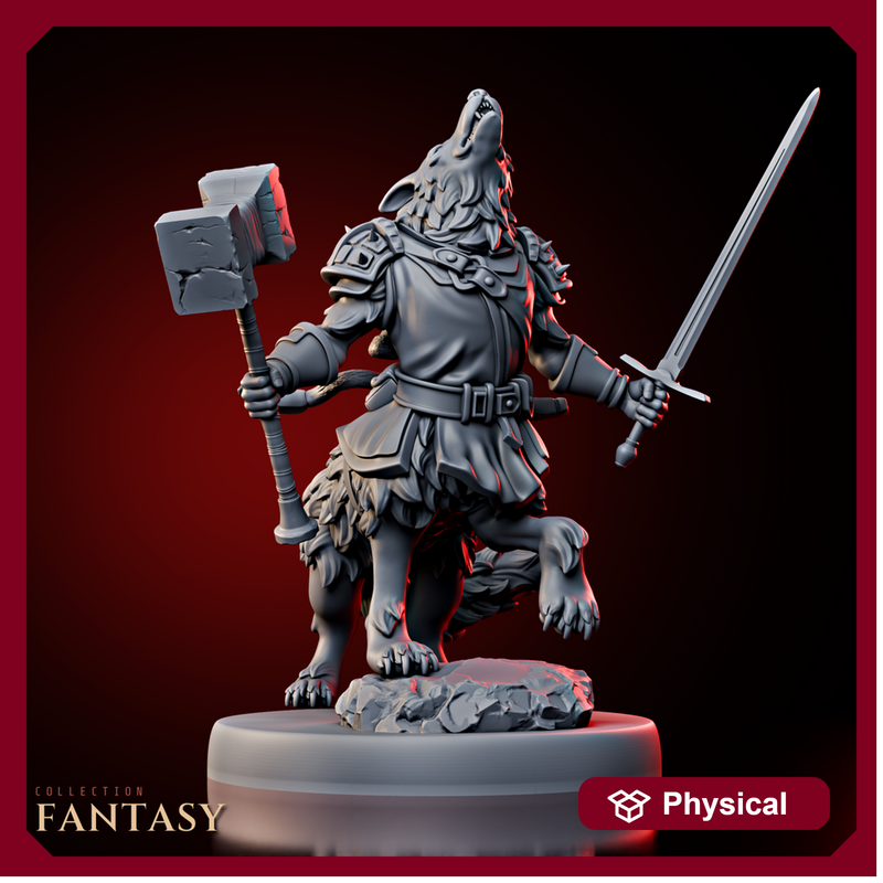 Dog Centaur w/ Sword & Hammer 2 - Only-Games