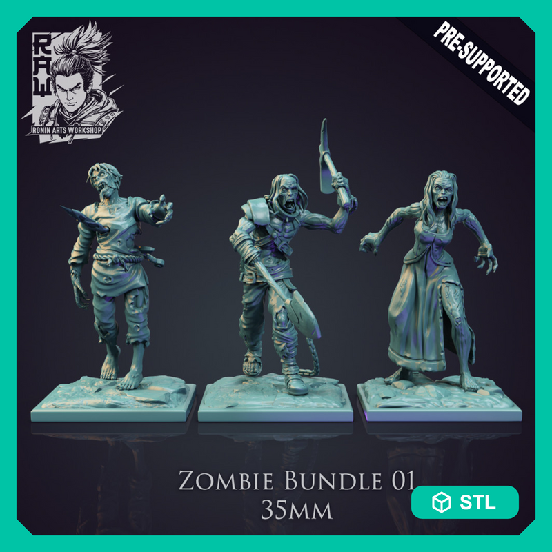 Zombie Bundle 01 - STL only