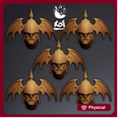 Ebonthorn Drakhuls Type 6 - Miniature Heads