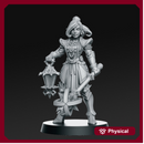 Zoe Tsun - Female Paladin - 32mm - DnD