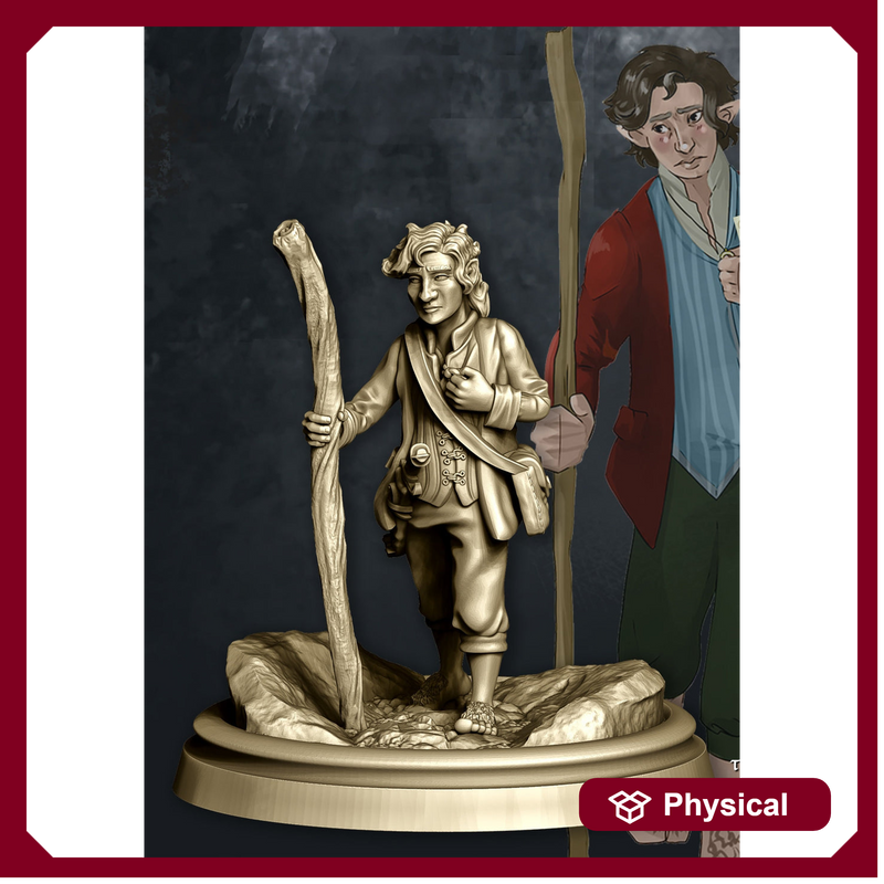 Halfling Adventurer Rogue 2 poses | 28mm Scale | 32mm Scale | Pathfinder Figure | DnD | Figurine unpainted | - Only-Games