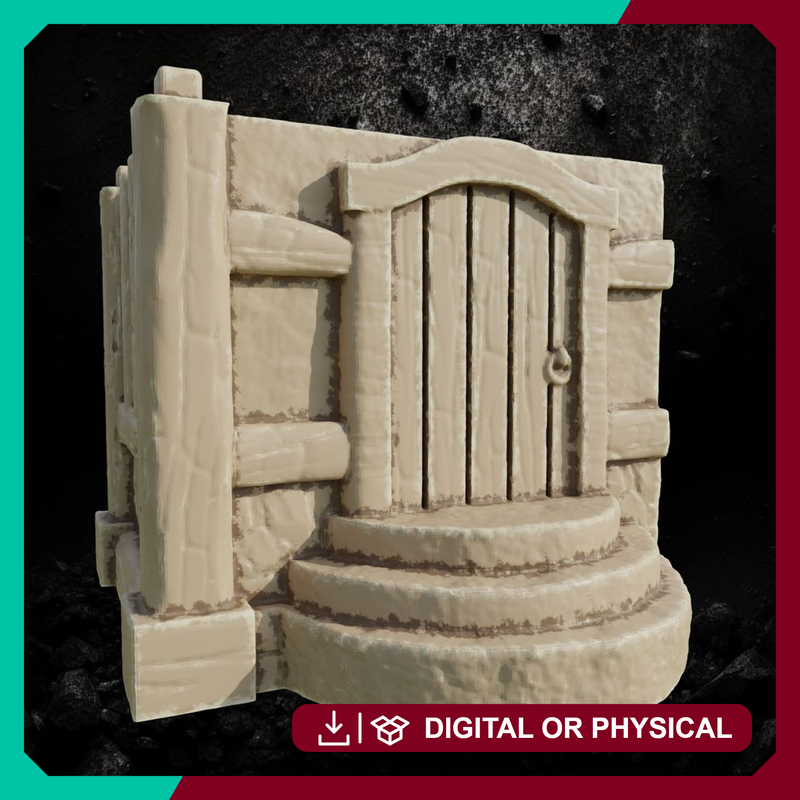 Reichlindorf House 8 - Timber Framed Village Home STL for DnD & Wargaming