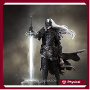 Human Female Paladin, Fighter, Death Domain Cleric PC / NPC Unpainted D&D 5e | 28mm,32mm,54mm,75mm,100mm Scales | Pathfinder| Nerikson - Only-Games