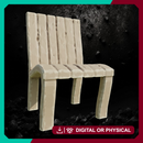 Chair 4 - Rustic Wooden Seat STL for DnD & Wargaming