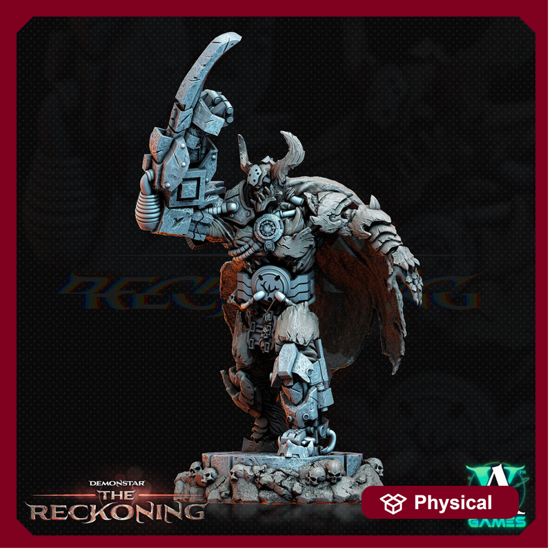 Armari Headhunters - Chaos Lord | Sci-Fi Miniature SpellJammer| 28mm,32mm Scales | 54mm, 75mm TALL | Resin Mini Unpainted |Archvillain Games - Only-Games