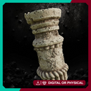 Stone Pillar Ruins 2 - Broken Column STL for DnD & Wargaming