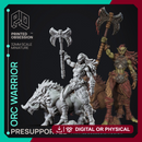 Orc Warrior - Female Orc Foundling - PRESUPPORTED - 32mm Scale