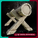 Sawmill Log - Fantasy Lumber Terrain STL for DnD & Wargaming Scenery