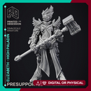 Elizabeth - High Paladin - 2 models - PRESUPPORTED - Heaven Hath No Fury - 32mm Scale