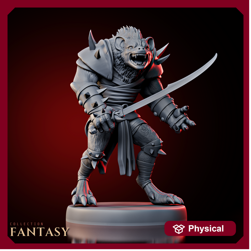 Gnoll w/ Sword 1 - Only-Games