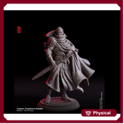 Warforged Paladin, Fighter, Sword | 28mm,32mm,54mm,75mm,100mm Scale Resin Miniature | Dungeons and Dragons D&D 5e Pathfinder | Flesh of Gods - Only-Games