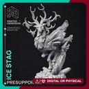 Ice Stag - Elemental Creature - PRE SUPPORTED - D&D - 32mm scale
