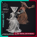 Pyrimid head - Quiet Mountains - 2 Models -  PRESUPPORTED - Illustrated and Stats - 32mm scale