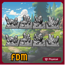 Crystal Collapse FDM/PLA Crystal Markers (set of 8)