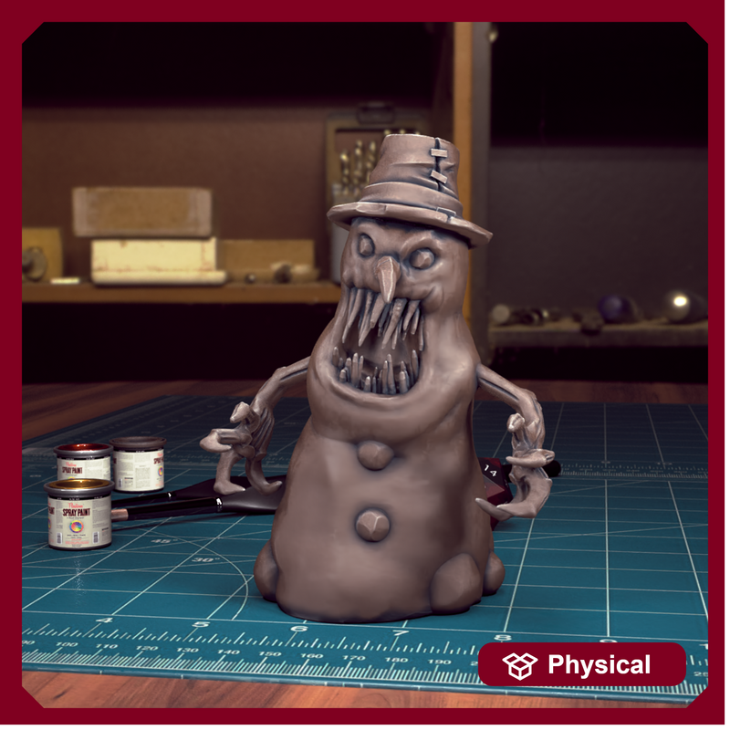 Creepy Snowman 02 - TytanTroll Miniatures - DnD - Fantasy - 32mm