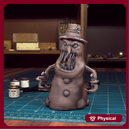 Creepy Snowman 02 - TytanTroll Miniatures - DnD - Fantasy - 32mm