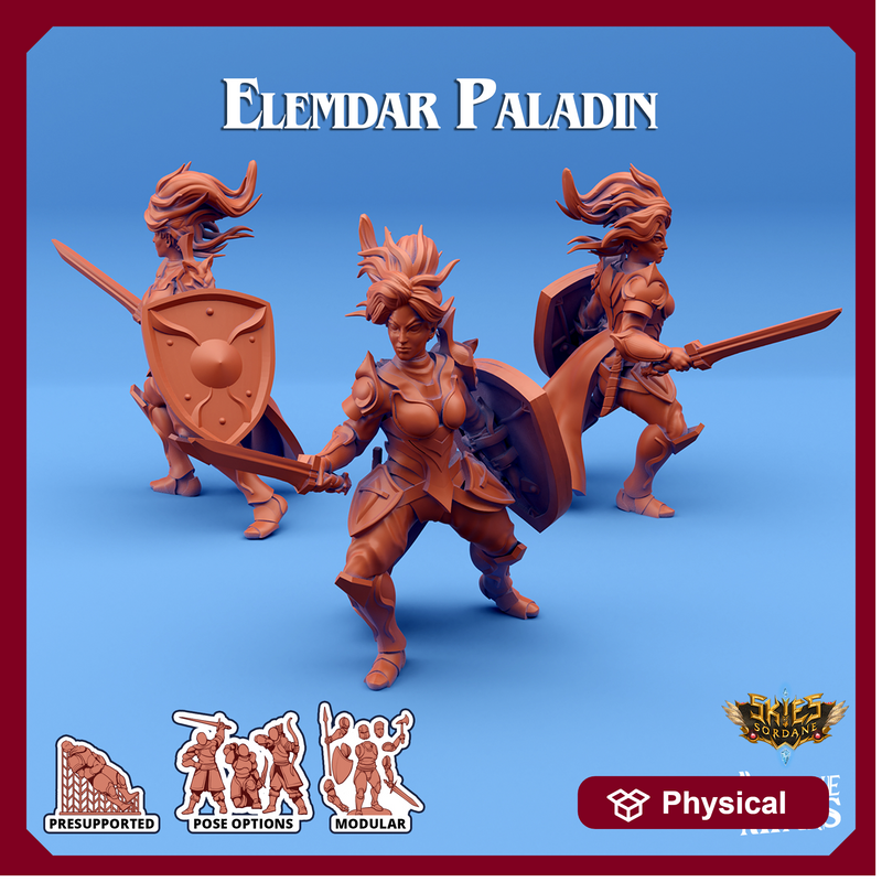 Elemdar Paladin - Pose 2 - Arrodan Syndicate - Only-Games