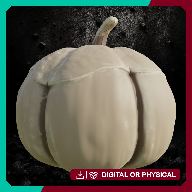Pumpkin 2 - Fantasy Harvest Decor Prop STL, DnD & Wargaming Terrain