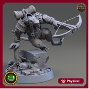 Wererat Crossbow Expert, Ratfolk, Ratman |Resin| Dungeons and Dragons 5e | 28mm,32mm,54m,75mm Scales | Pathfinder D&D | Daybreak Miniatures - Only-Games