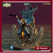 Male Tiefling Warlock Hexblade, Fighter, Ranger, Blood Hunter | 28mm, 32mm, 54mm, 75mm Scales | Player Character Mini-D&D 5e | Clay Cyanide - Only-Games