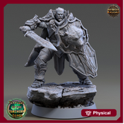 Oath of  Devotion Paladin, Cleric  | 28mm, 32mm, 54mm, 75mm Scales | 100mm Tall | Dungeons and Dragons | Pathfinder | Daybreak Miniatures - Only-Games