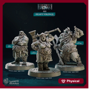 Heavy Vikings - Northwind Vikings - CastNPlay - Terrain Wargaming D&D DnD 28mm 32mm 40mm 54mm