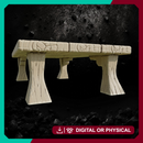 Kimonobe Wood Table 11 - Asian-Inspired Furniture STL for DnD & Wargaming