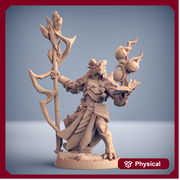 Dragonborn Wizard Sorcerer, Battle Mage | 28mm, 32mm, 54mm, 75mm Scale Resin Miniature | Dungeons and Dragons 5E | Pathfinder | - Only-Games