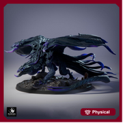 Gargantuan Shadow Dragon Miniature Multi-Scale Tabletop RPG D&D 5e Pathfinder Fantasy Monster Dragon Statue - Only-Games