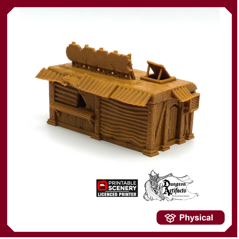 Junkfood Franchise - Junkfort Franchise - Brave New Worlds - Printable Scenery Wasteworld Gaslands Terrain Scatter D&D DnD