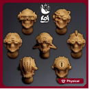 Techno Priests - Miniature Heads