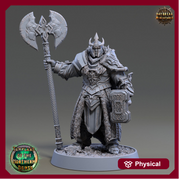 Oath of  Conquest Paladin, Cleric Unpainted Miniature | 28mm, 32mm, 54mm 75mm Scales | Dungeons and Dragons Pathfinder | Daybreak Miniatures - Only-Games
