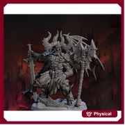 Greater Devil - Archdevil Moloch Resin Miniature| Medium 40mm, Large 50mm, Huge 75mm (BASE Sizes) |  Nine Hells | Demon | Dungeons & Dragons - Only-Games