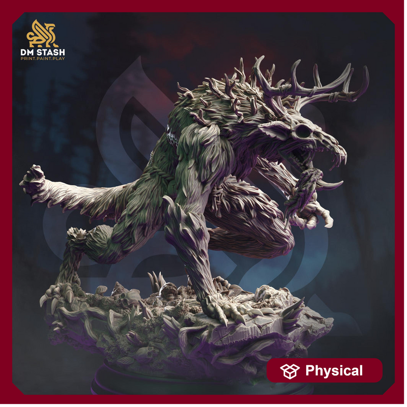 Wendigo Fey Flesh Eater Monstrosity | 70mm tall | 28mm,32mm, 54mm, 75mm scale | Miniature | Dungeons and Dragons | DM Stash | - Only-Games