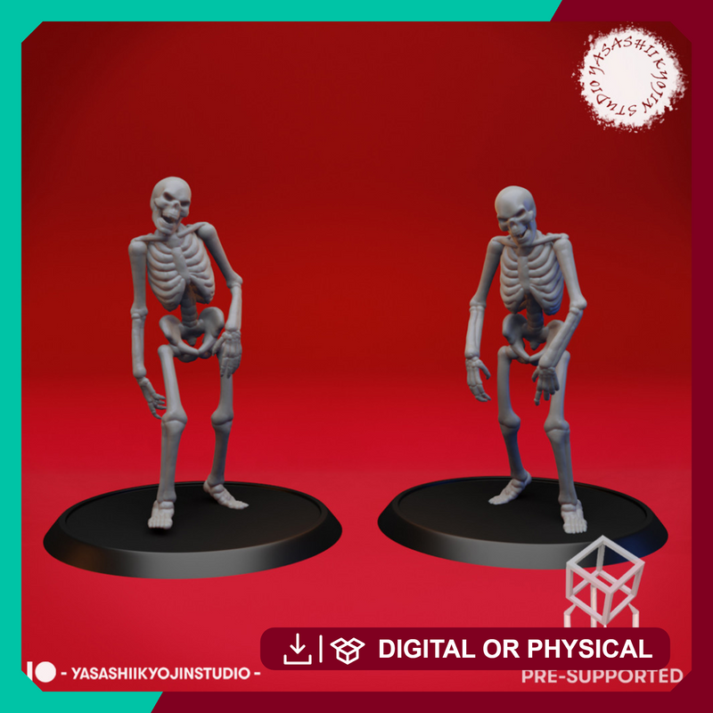 Undead Skeleton Walkers - Tabletop Miniature (Pre-Supported)