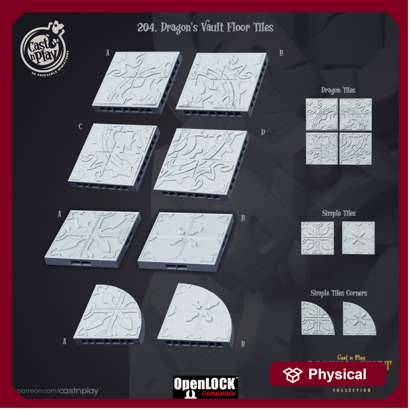 DRagon's Vault Floor Tiles - Only-Games