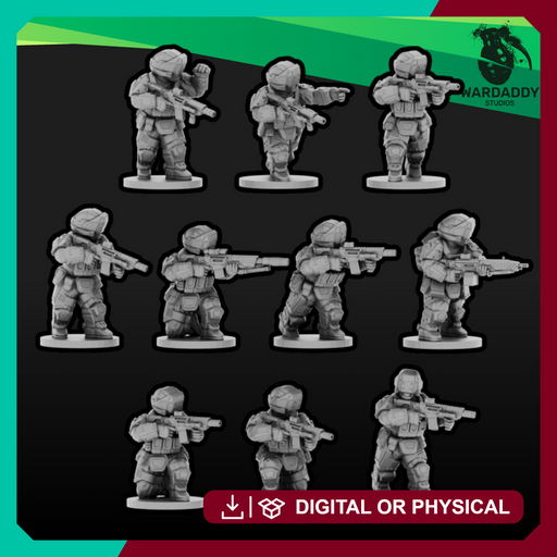Sci-Fi Expeditionary Drop Troops- Special Operators (15mm) - Only-Games