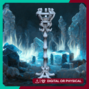 Ornate Candelabra - Barbarian Camp Candle Holder STL, DnD & Wargaming Accessory