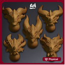 Dragonkin - Miniature heads