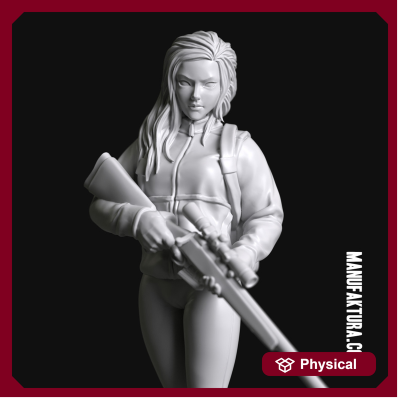 Strife Series 02a - Cute Post-Apocalyptic Survivor Girl with Sniper Rifle - Only-Games
