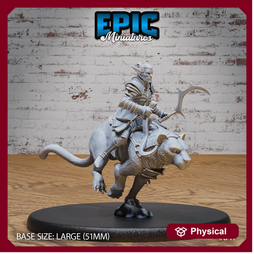 Dark Elf Panther Rider Running - Only-Games
