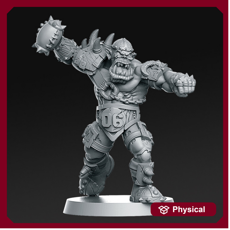 06 Orc Thrower Fantasy Football 32mm