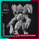 Ogre Fort - Armoured Mount - PRESUPPORTED - 32mm scale
